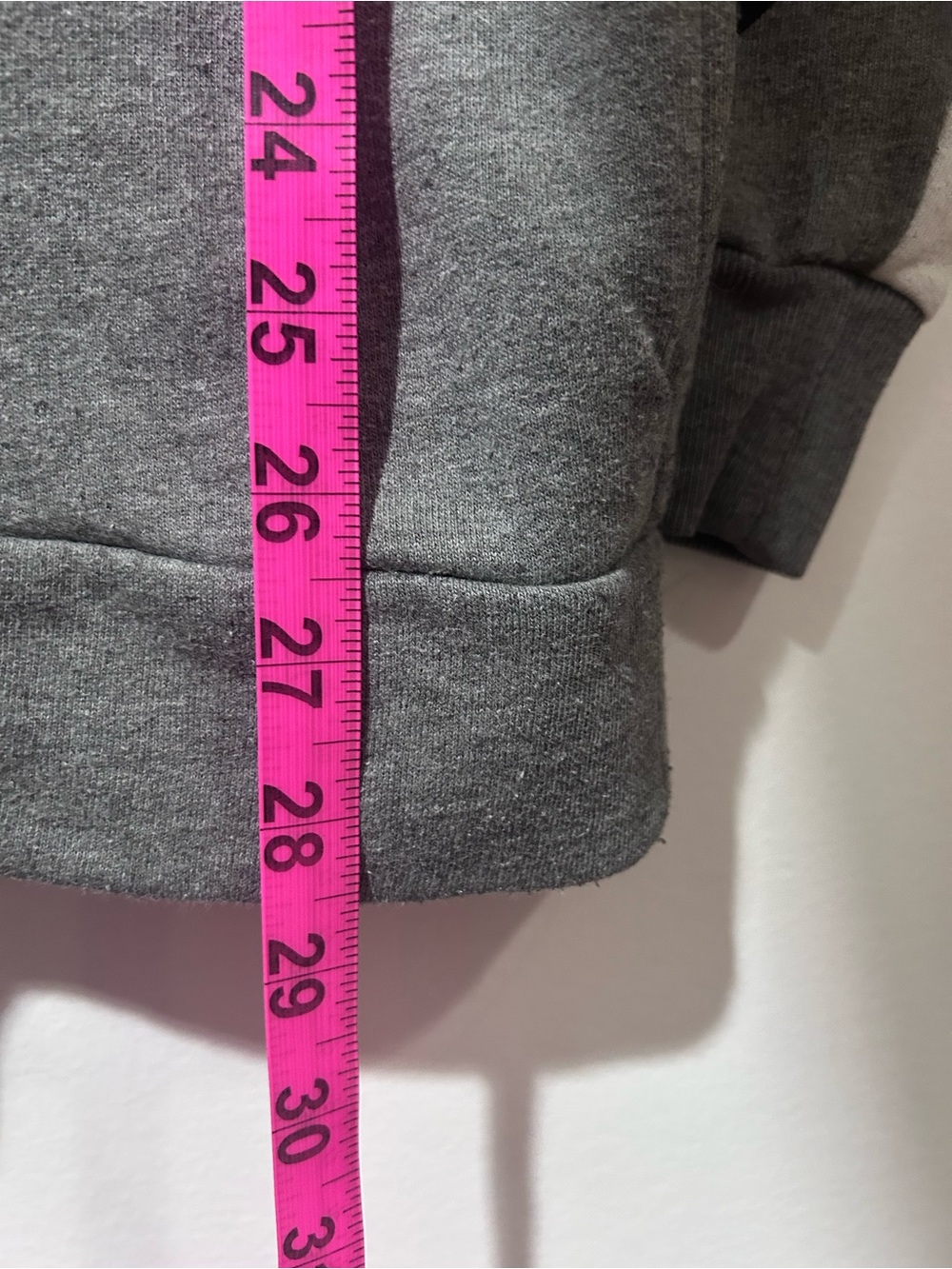 PINK Victoria's Secret Gray Colorblock Pullover Hoodie - Picture 11 of 11